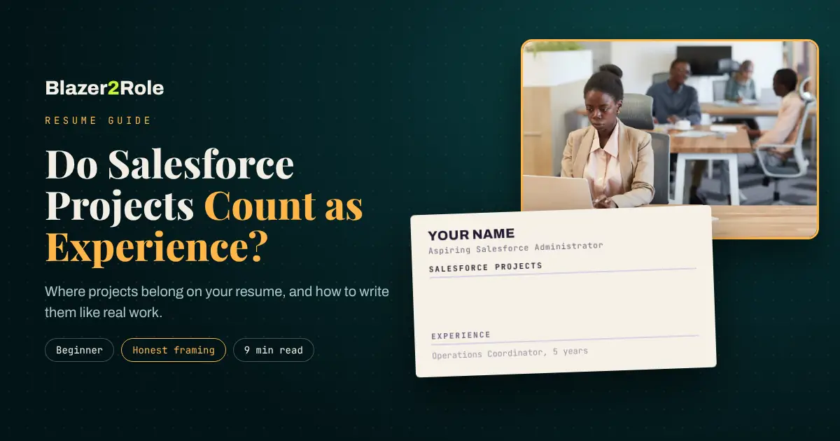Do Salesforce Portfolio Projects Count as Real Experience on Your Resume?