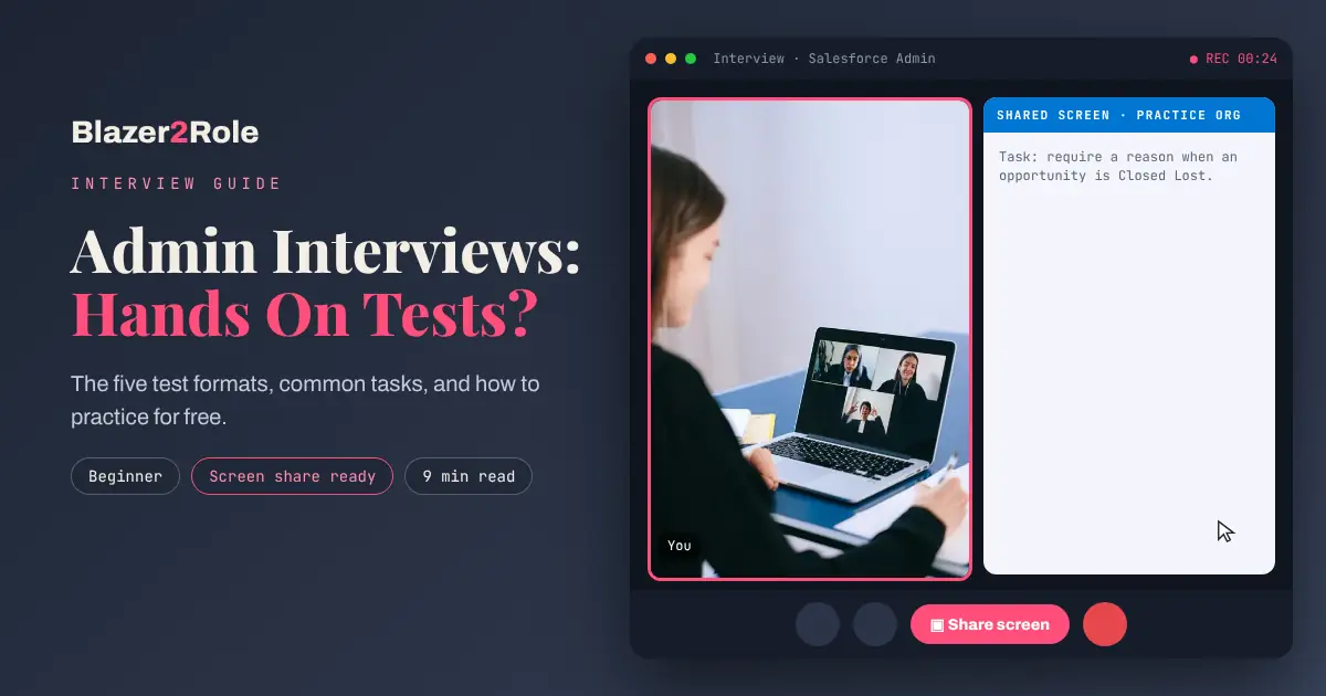 Do Salesforce Admin Interviews Include Hands-On Tests?