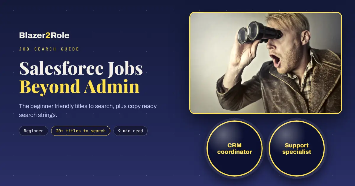 What Salesforce Job Titles Should Beginners Apply For Besides Salesforce Admin?