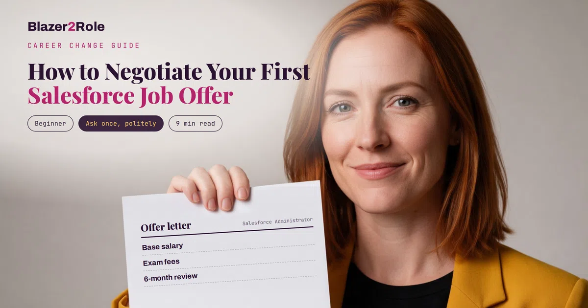 How to Negotiate Your First Salesforce Job Offer