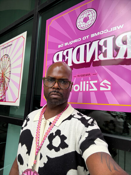 Dedric Brown at a Salesforce Render event
